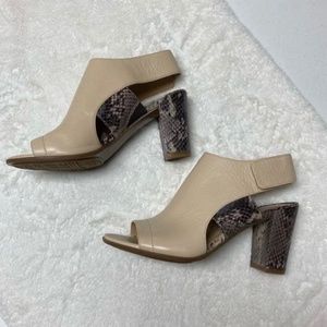 Zahn Pumps snakeskin leather heels sandals